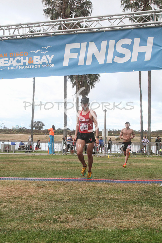Alejandro racing the 2026 San Diego Beach & Bay Half Marathon.