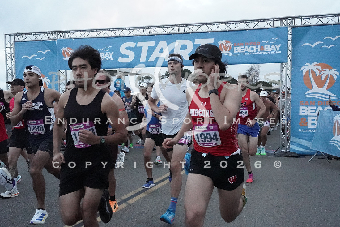 Alejandro during the 2026 San Diego Beach & Bay Half Marathon.