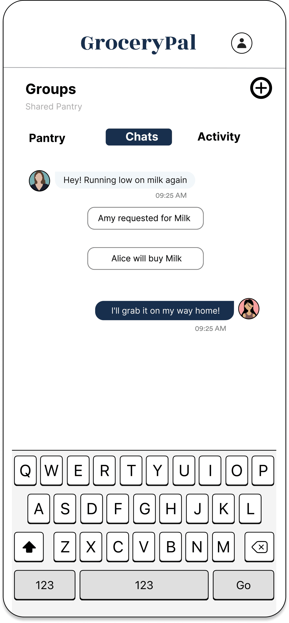 Group chat thread